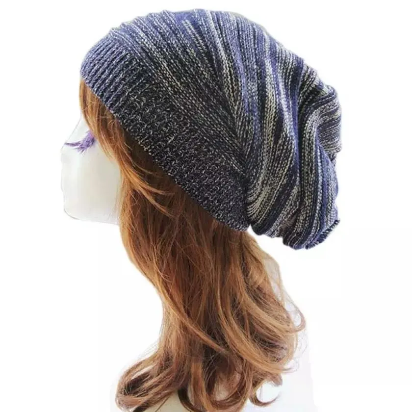 Women Winter Baggy Beanie Oversized Knitted Crochet Ski Hat Slouch Cap