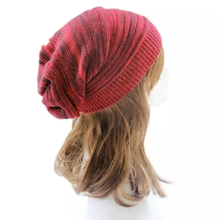 Women Winter Baggy Beanie Oversized Knitted Crochet Ski Hat Slouch Cap