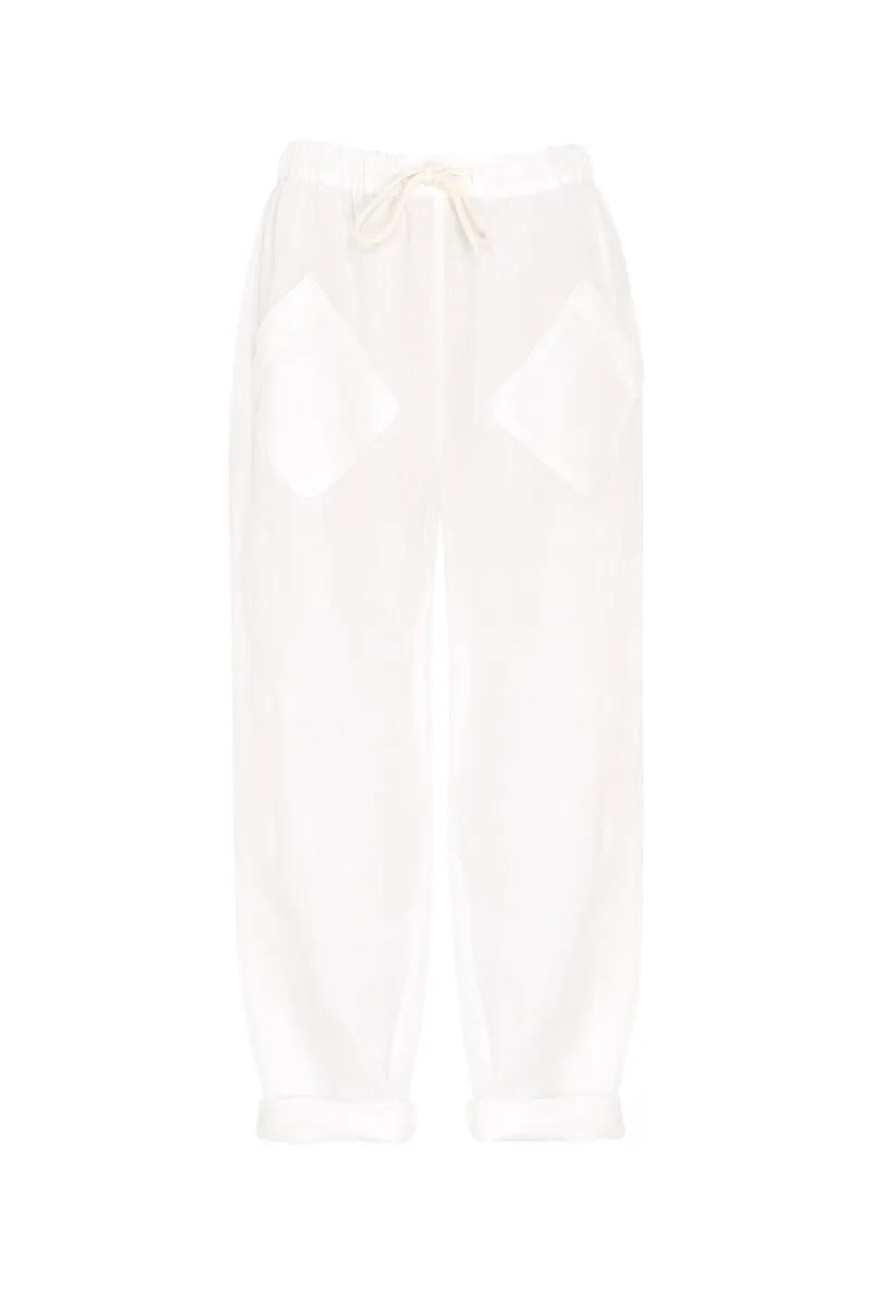 Womens Escape Pant - White