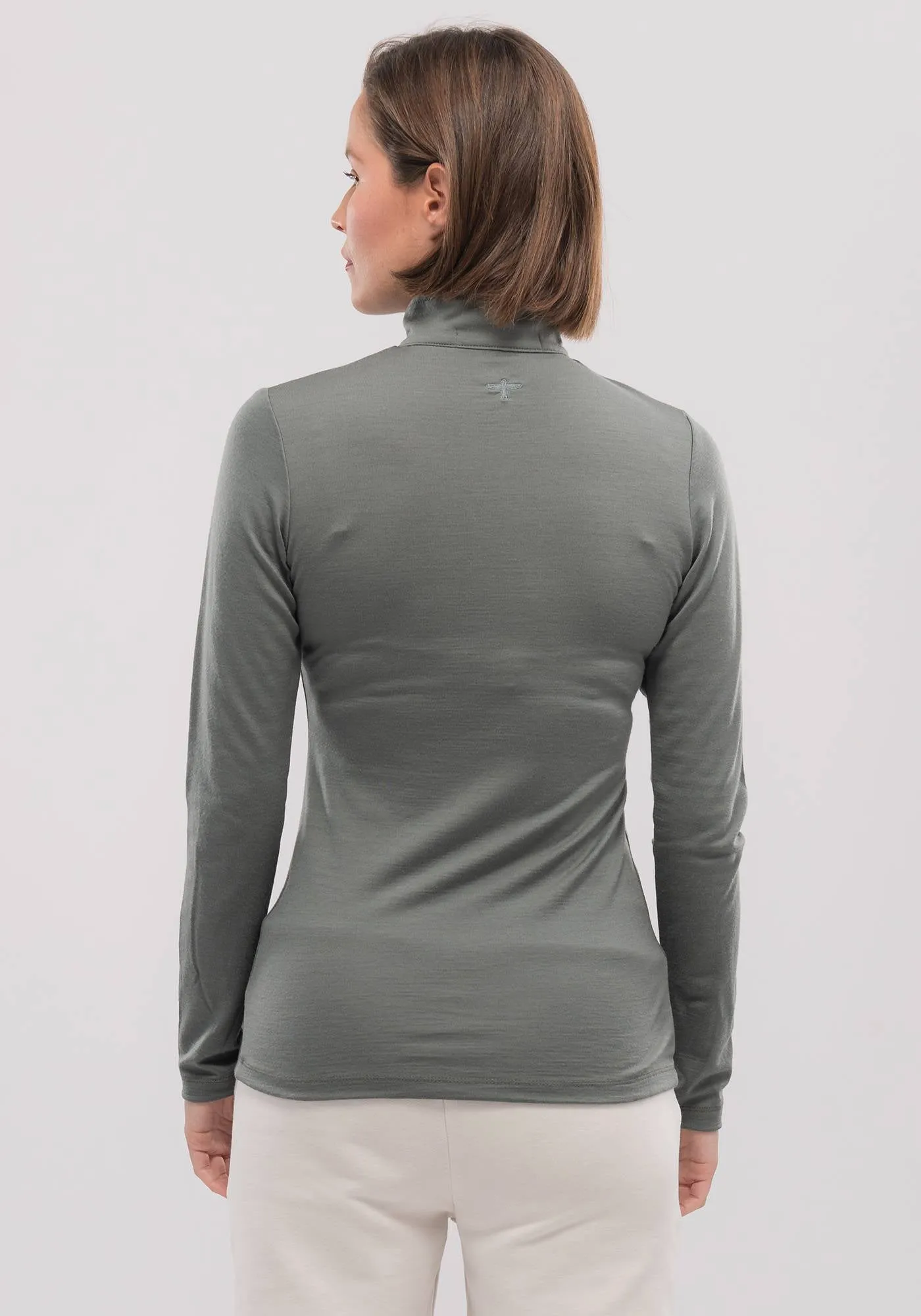 Womens Mountainsilk Half Zip - Olive