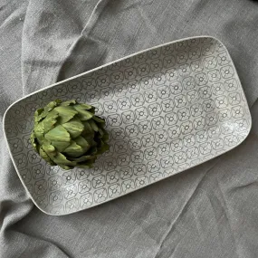 Wonki Ware Trough Serving Platter - Small - Warm Grey Lace A